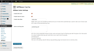 wpbase-cache settings