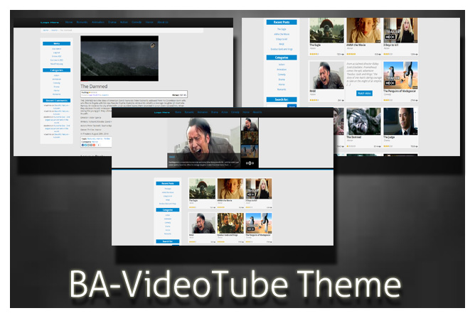 BA-VideoTube, New Video Theme for WordPress