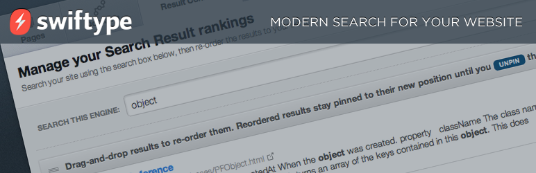 WordPress search plugins swift search