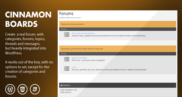 WordPress forum plugin