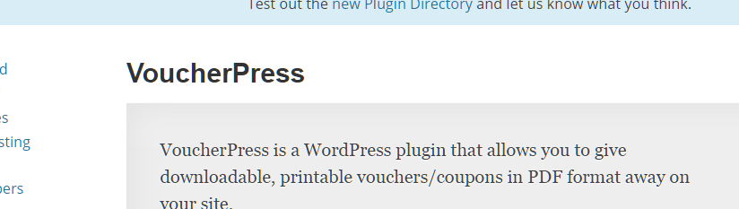 WordPress Coupon plugin