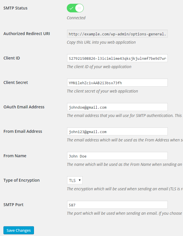 Zdarma SMTP-Gmail SMTP