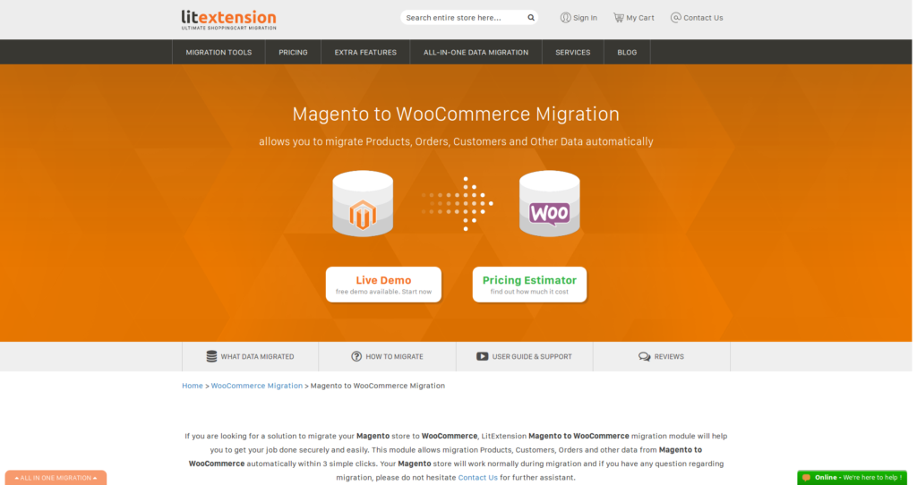 magento to WordPress