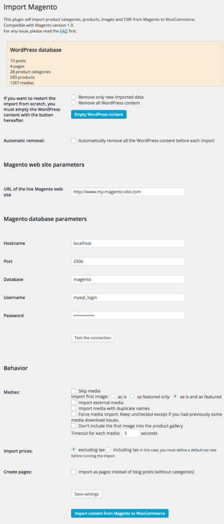 magento to wordpress