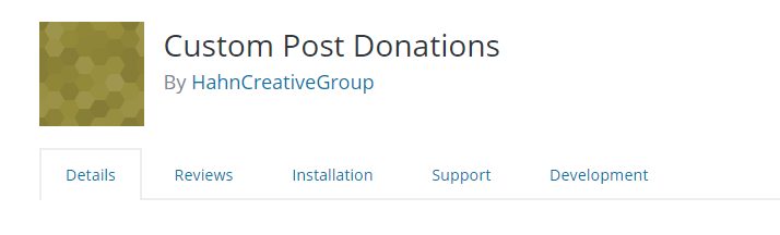 WordPress donation plugin