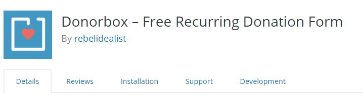WordPress donation plugin