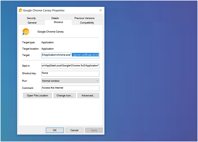 google chrome privacy error