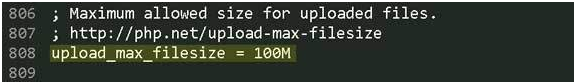the uploaded file exceeds the upload_max_filesize directive in php ini