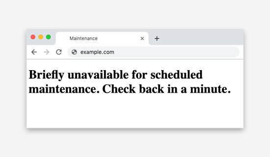 briefly unavailable for scheduled maintenance check back in a minute