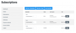 woocommerce subscriptions