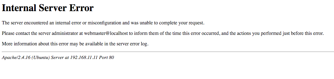 http 500 internal server error