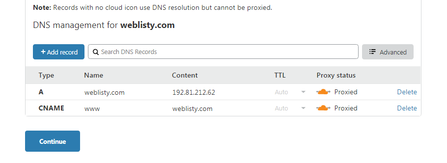 cloudflare ns records Best WordPress Cloudflare plugin settings for faster sites