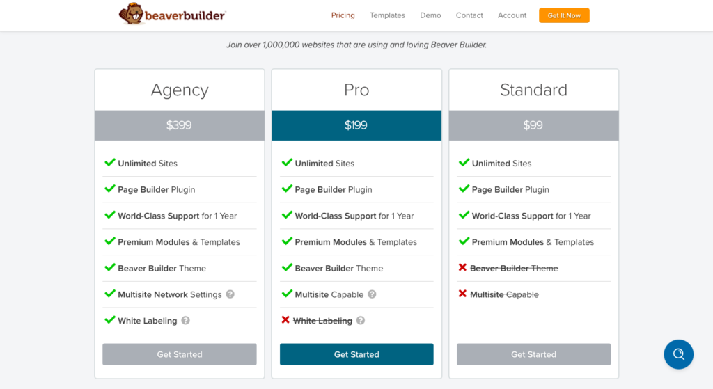 beaver builder pricing wp plugin