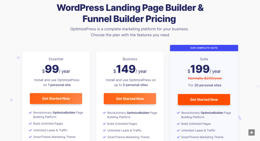 funnel builder pricing