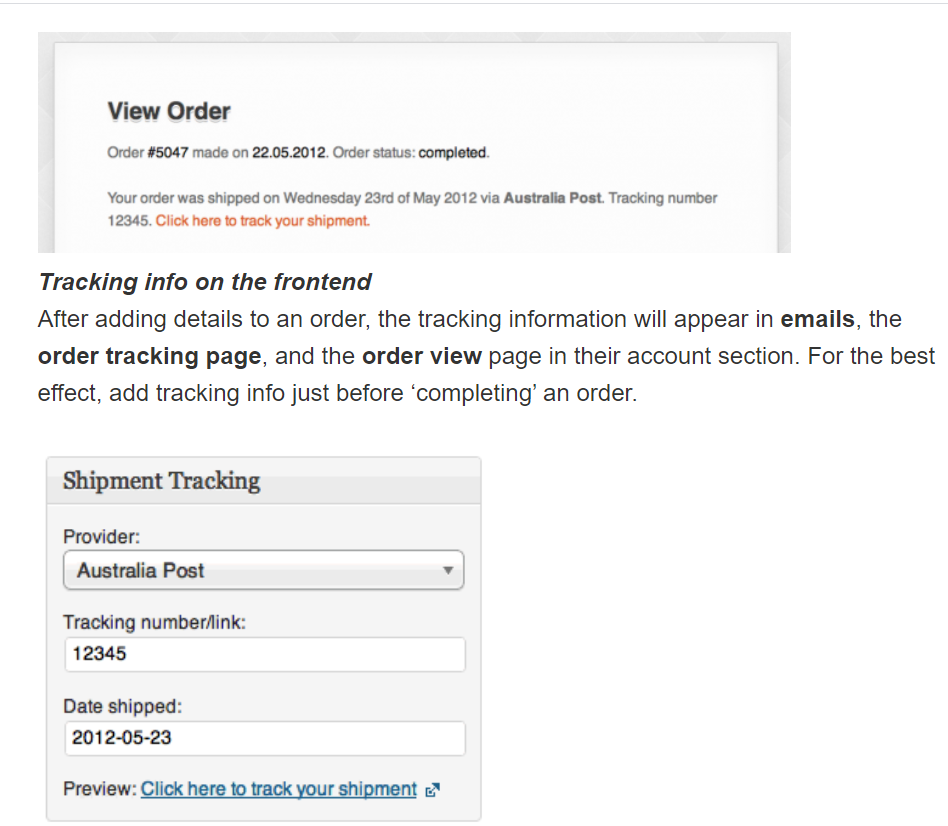 Shipment Tracking