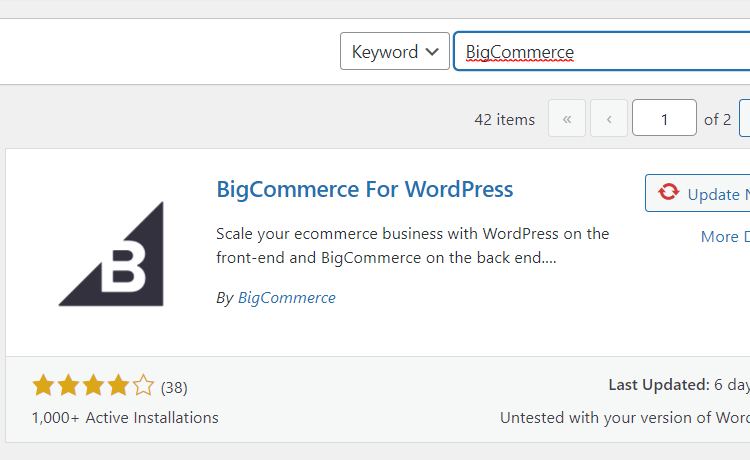 BigCommerce for WordPress