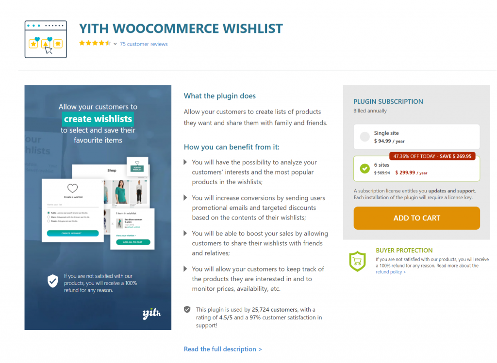 YITH Woocommerce Wishlist