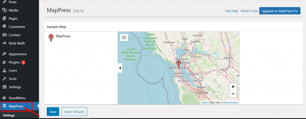 MapPress Dashboard