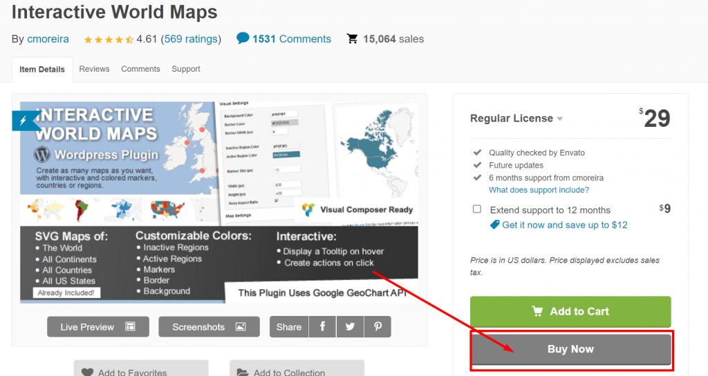 Interactive World Maps Pricing