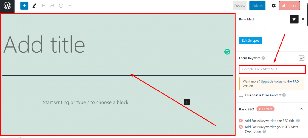 Compose Your First Content