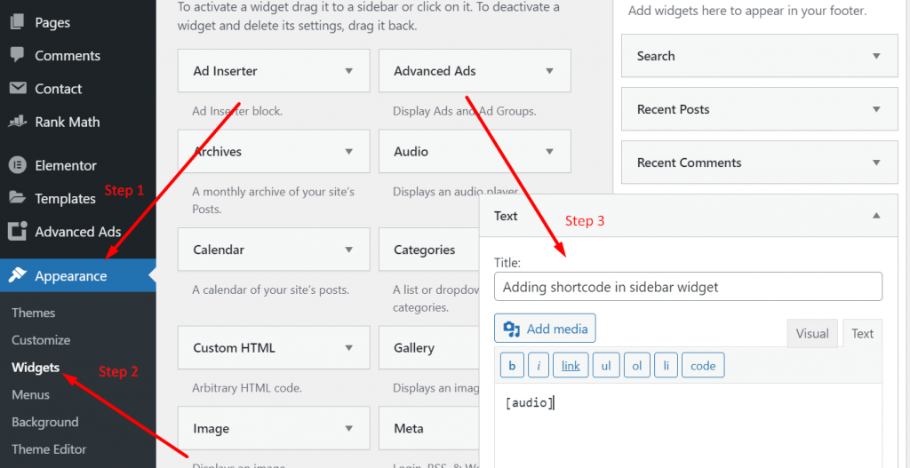 WordPress Shortcodes