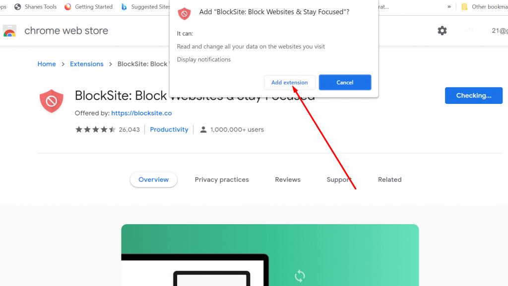 Block website on chrome