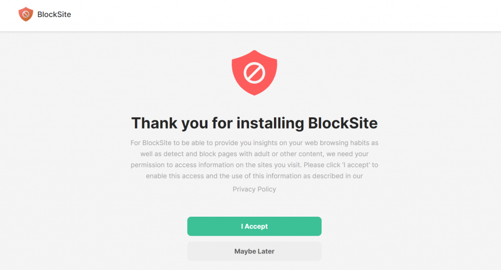 Block website on chrome