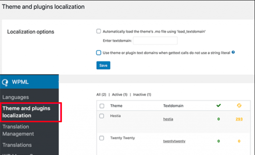 WPML  Themes and plugin localization.