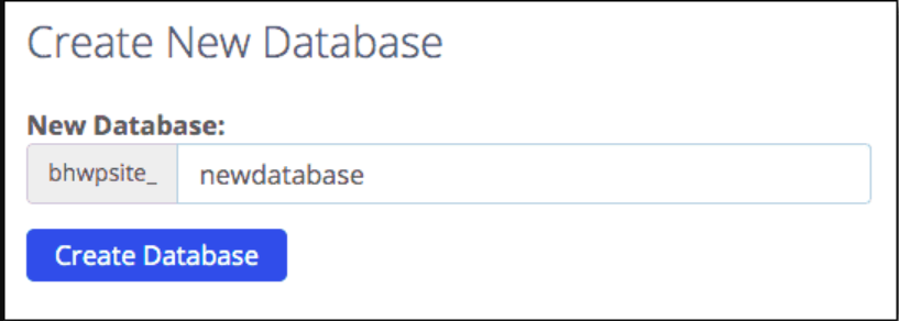 Create Database