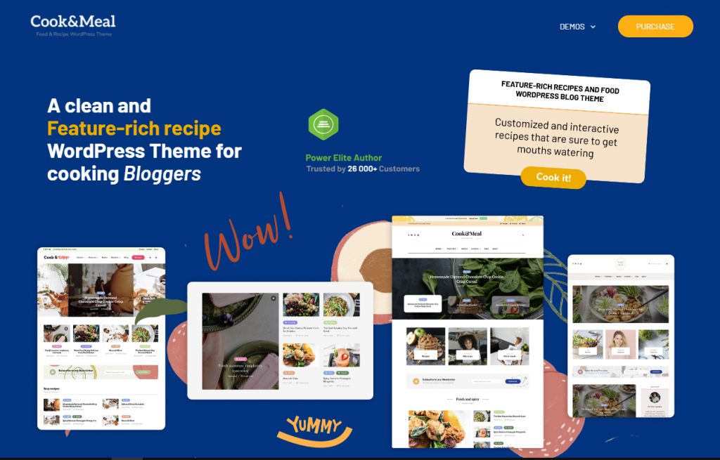 Cook Website ideas