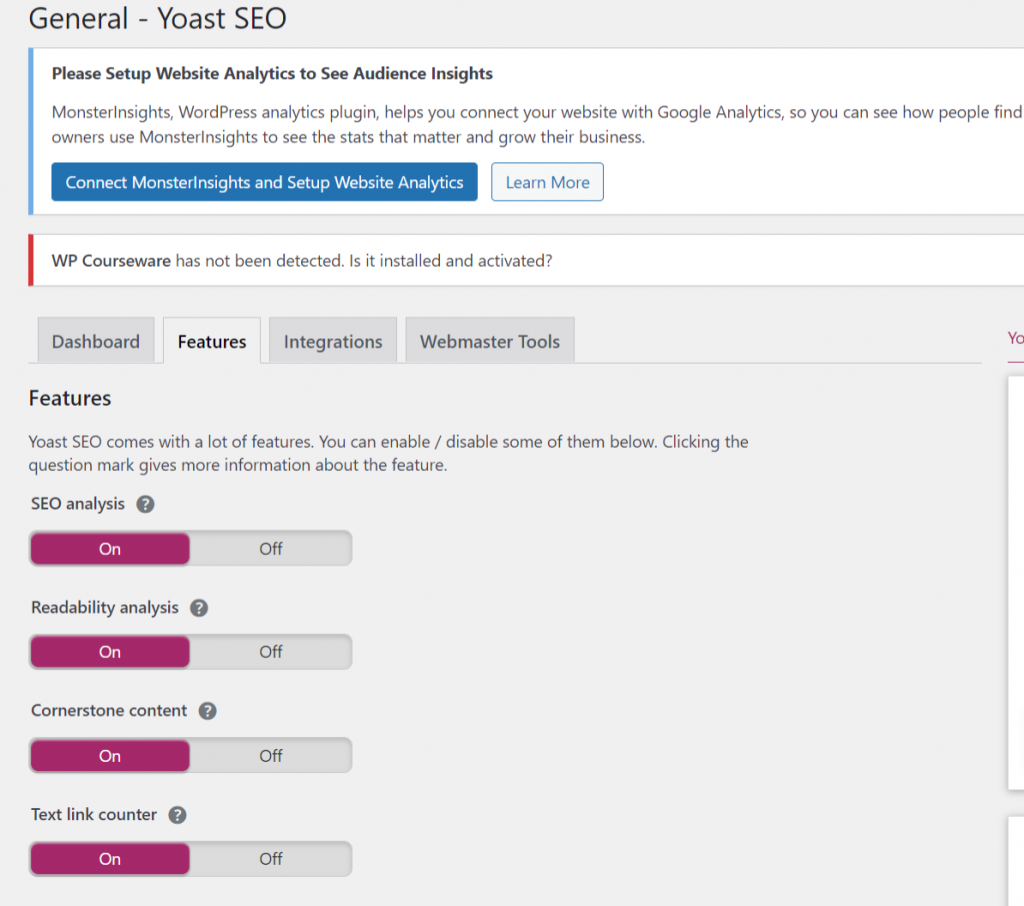 Yoast Seo Features