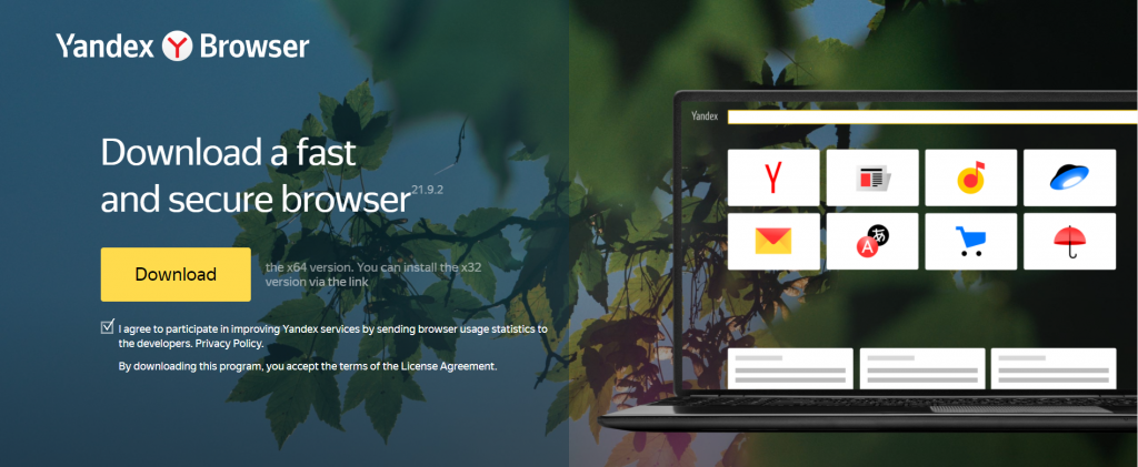 Yandex russian browser