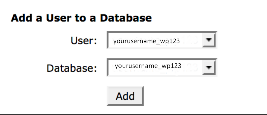 Creating a new Database in wordpress
