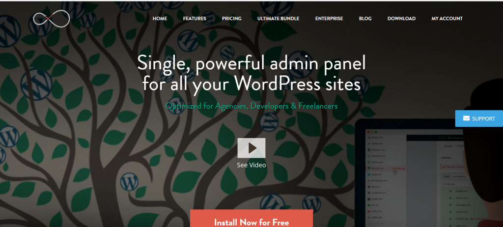 Manage Multiple WordPress sites tool: InfiniteWp