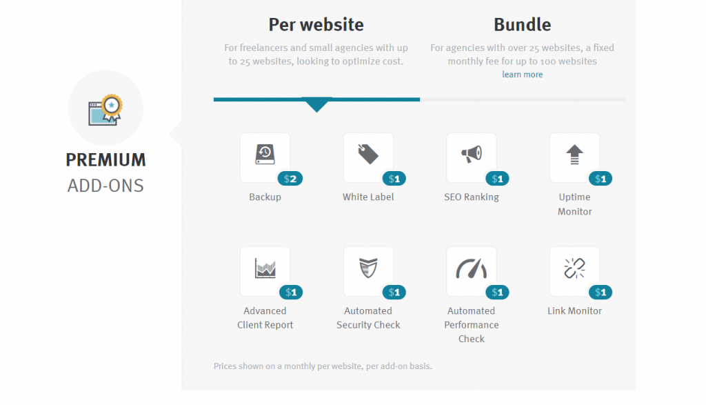 Manage Multiple WordPress sites tool: ManageWP (Pricing)