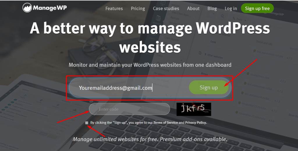 Manage Multiple WordPress sites tool: ManageWP setup