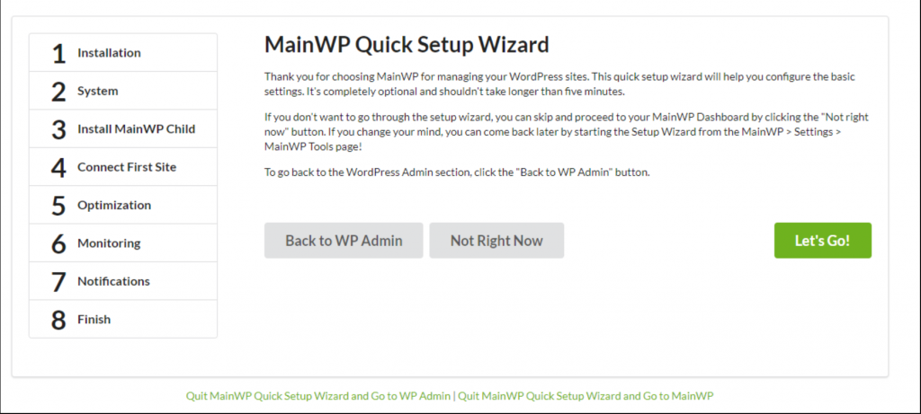 tool to manage multiple WordPress sites: MainWP(Setup)