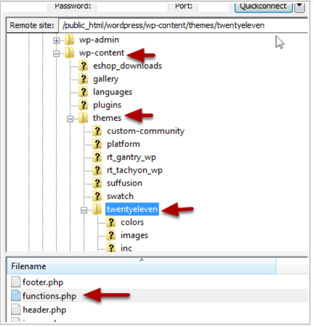 WordPress Redirect by editing Php file