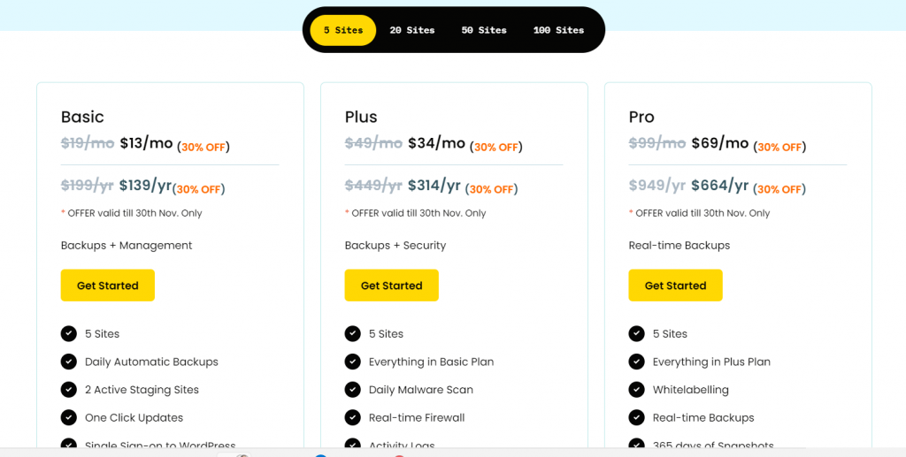 Manage Multiple WordPress sites tool: WPremote(Pricing)