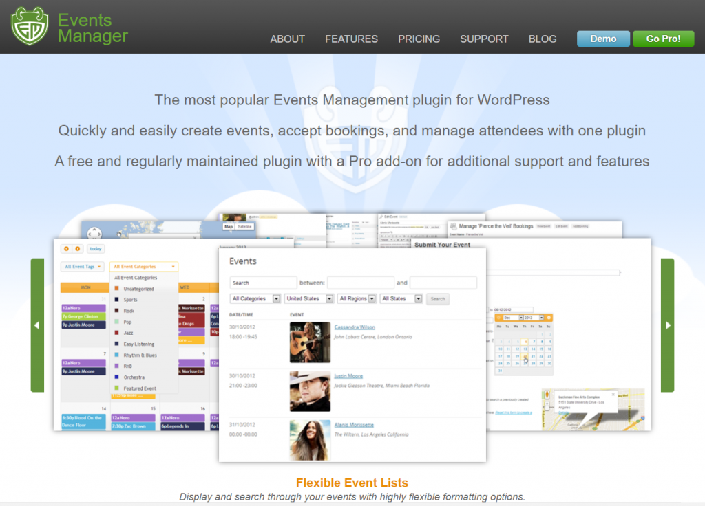 Event Manager WordPress events plugin