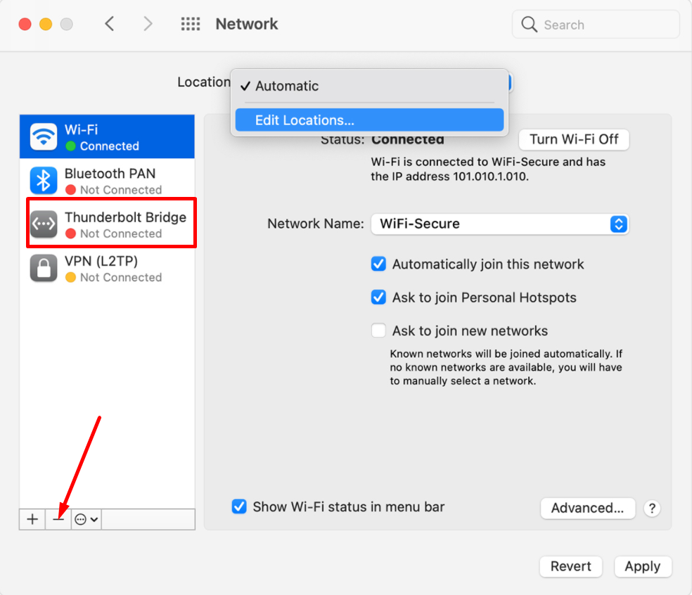 macOS Network Settings