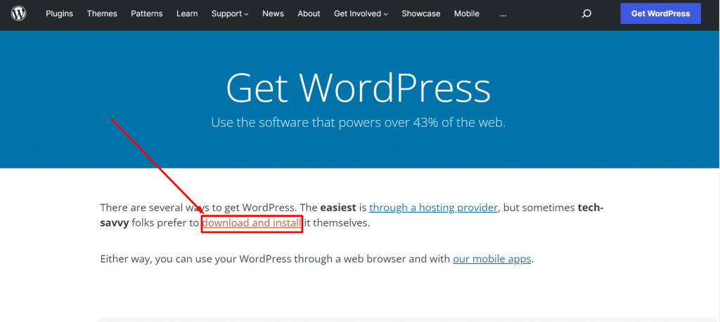 Download WordPress