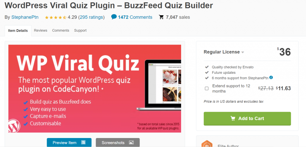 WordPress Viral Quiz Plugin- WP Viral Quiz
