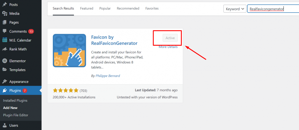 Screenshot 11 How to Add a WordPress Favicon to Your Website? (3 Methods)