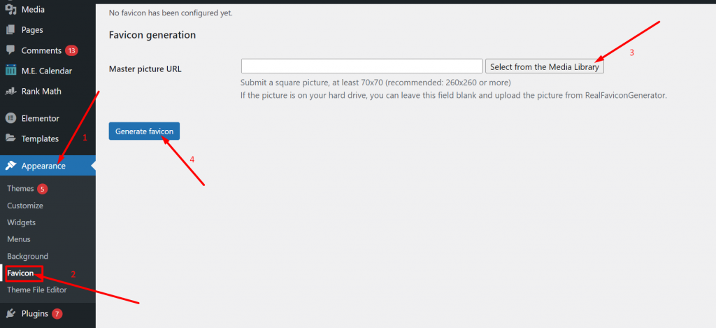 Select Favicon
