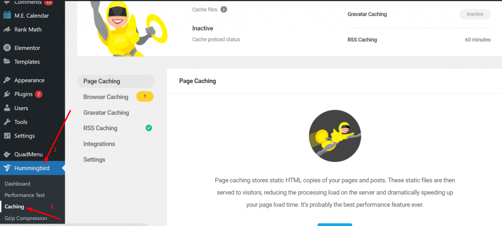 Add Expires header in WordPress using hummingbird plugin