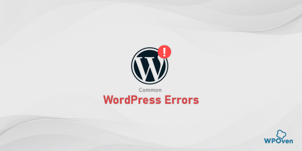 WordPress Error