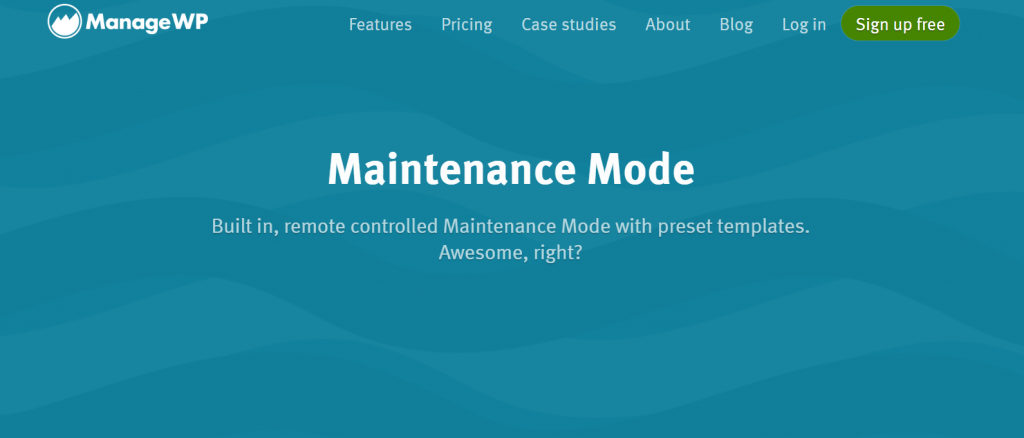 MaintenanceWP plugin