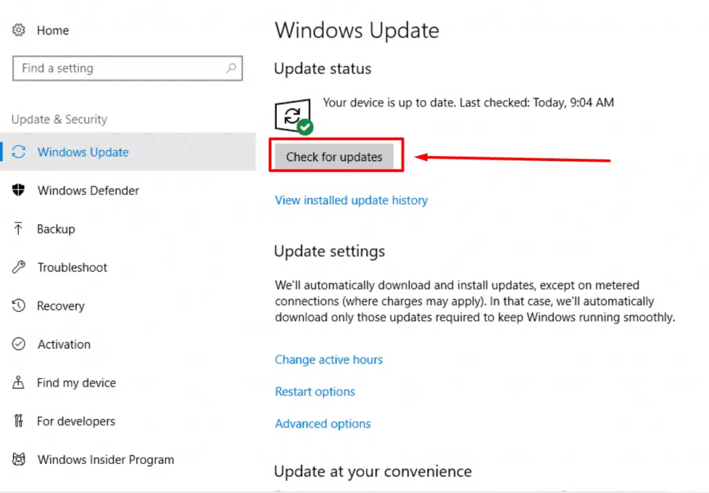How to Check Windows Updates