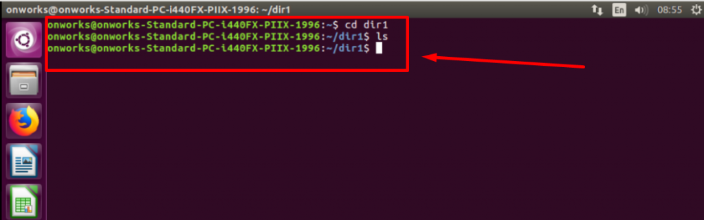 Linux command: cd